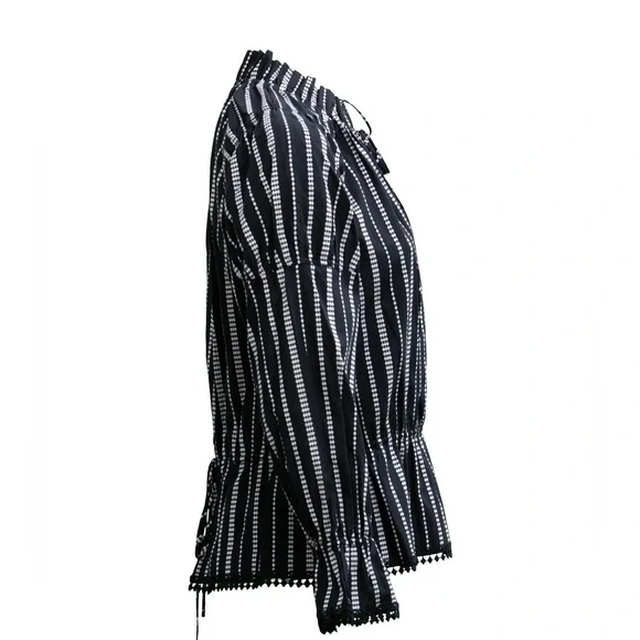 DEREK LAM Calypso Shirt Cotton Blend Blouse - Picture 3 of 10